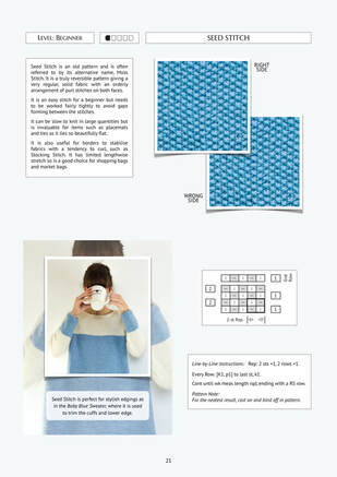 Reversible Knitting Stitches E-Book by Moira Ravenscroft and Anna Ravenscroft - www.kikuknits.com